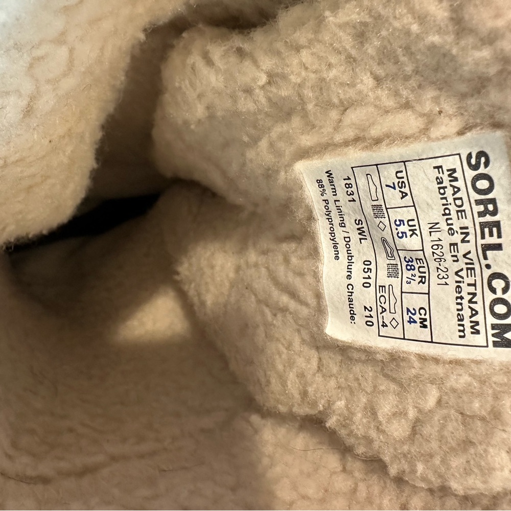 Sorel Women’s Waterproof Winter Boots – Plaid Faux-Fur Lined EUC - Picture 8 of 8
